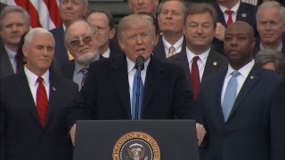 LIVE: President Trump to sign the GOP tax bill into law