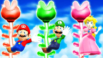 Mario Party 9 MiniGames - Mario Vs Luigi Vs Wario Vs Waluigi (Master Cpu)