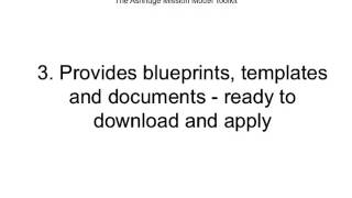 The Ashridge Mission Model Toolkit