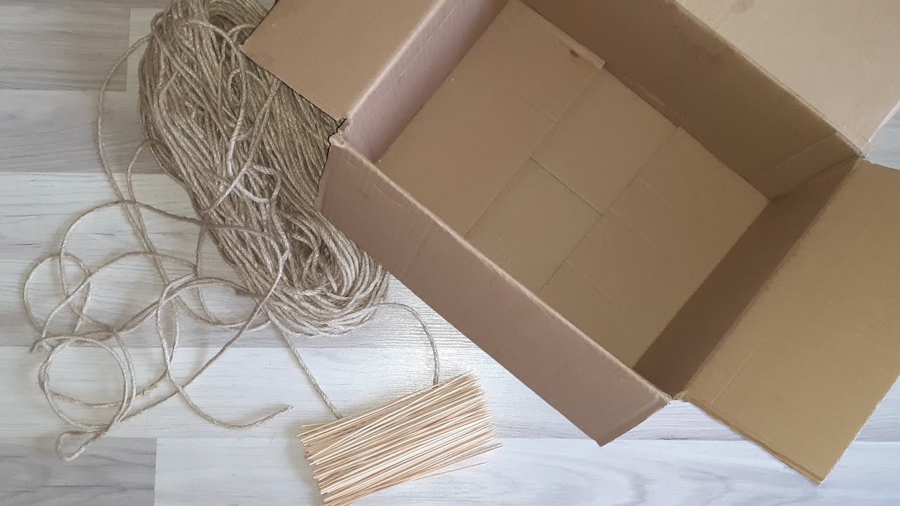 EN KOLAY SEPET YAPIMI - KOLİ , JÜT VE ÇÖP ŞİŞTEN KOLAY SEPET