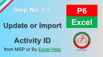 📚 Exercise Time: 🔴 Easily Change/Update Activity ID in Primavera P6 by IMPORT & Global Change