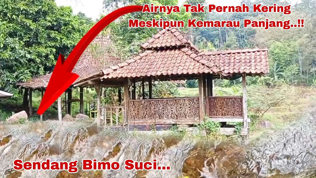 Air sendang Bimo suci Abadi tak pernah kering meskipun kemarau panjang di kampung Djowo sekatul