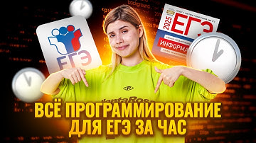 Все программирование для ЕГЭ за час | ЕГЭ Информатика | Умскул