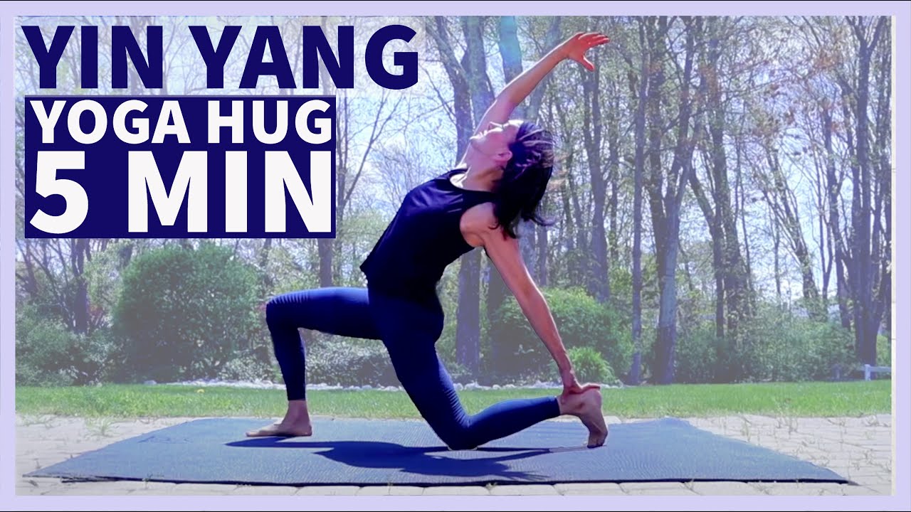 YIN YANG YOGA Warm Up Full Body Stretch | 5 minutes YOGA HUG - YouTube
