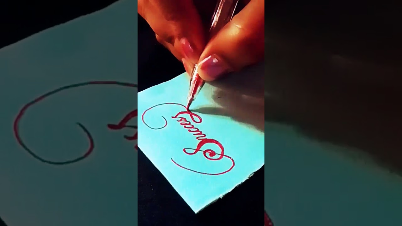 How To Write Success In Cursive| Calligraphy| SJ read & write