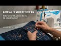 Satisfying Hand-Stitching Motifs On Denim (No Talking ASMR) 🪡💙