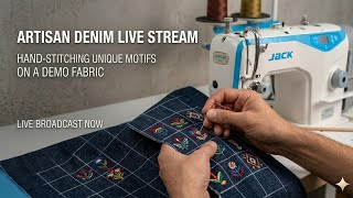 Satisfying Hand-Stitching Motifs On Denim (No Talking ASMR) 🪡💙