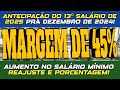 QUINTA-FEIRA: AUMENTO NO SALÁRIO DOS APOSENTADOS! MARGEM DE EMPRÉSTIMO CONSIGNADO! 13° ANTECIPADO...
