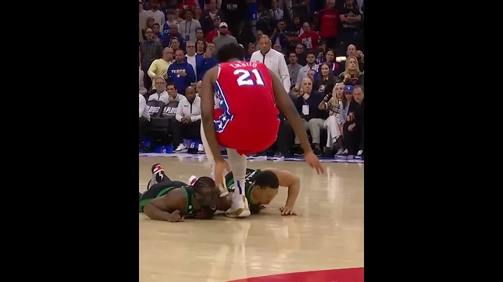 Joel Embiid Steps On Grant Williams Face During Game 3