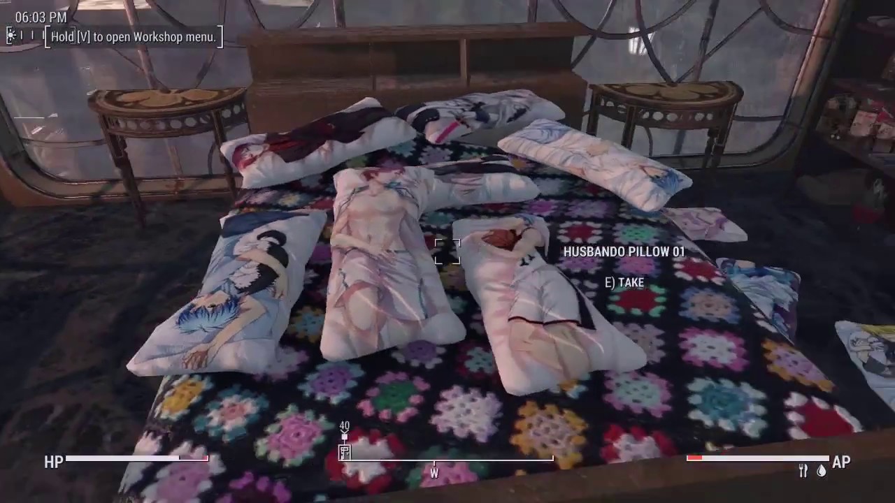 Husbando Hug Pillows v3 (Fallout 4 mod) YouTube
