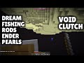 Dream Fishes Ender Pearls, Survives Void (Pearl Clutch) - Last Minecraft Manhunt