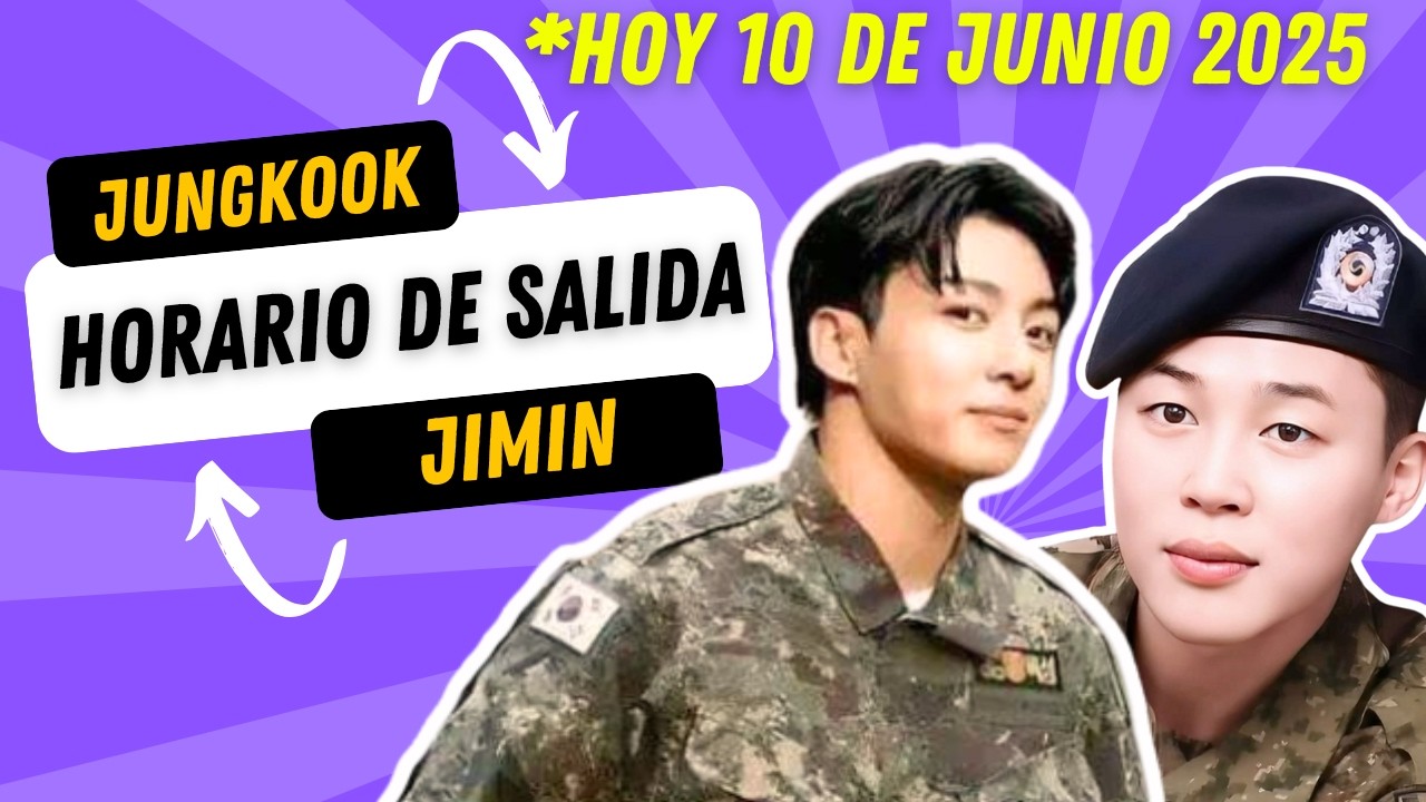 ¿A qué hora sale Jungkook y Jimin del servicio militar? #BTS - YouTube