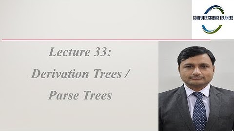 Derivation Tree in Automata Theory | Parse Tree in Automata Theory | Derivation | TOC | L33