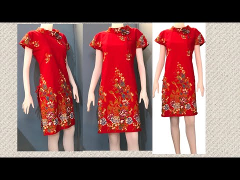 ตัดเสื้อใส่เองแบบง่ายๆ ชุดแซกจากผ้าถุง How to make a simple dress by Jane