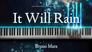 Bruno Mars - It Will Rain | Piano Cover with Strings (with Lyrics & PIANO SHEET) chords