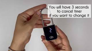 Habit Control Time Lock Padlock, Lockable Timer Padlock