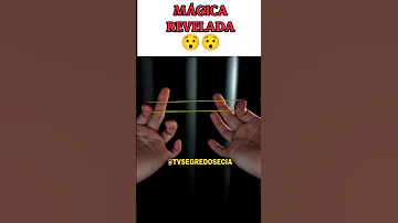 MÁGICA SIMPLES REVELADA COM ELÁSTICO 😯 #shorts #magictricks #magic #magician  #magica #tricks