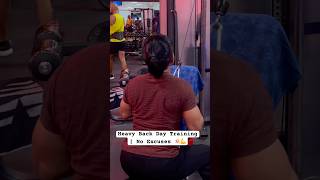 Heavy Back Day Training | No Excuses 💥#gym #motivation #fitness #bodybuilding #backworkoutatgym