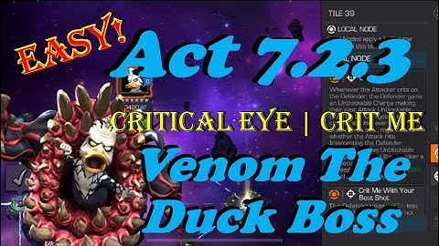 Act 7.2.3 Venom The Duck Boss Guide | Easy Boss | Marvel Contest of Champions