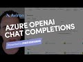 Azure OpenAI Chat Completions With .NET & C# | Spencer Schneidenbach