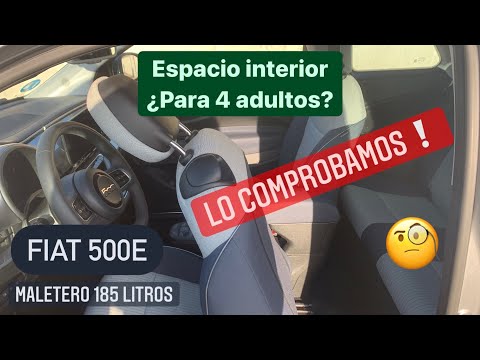 Espacio interior ? Pueden viajar 4 adultos⁉️?Lo comprobamos‼️Fiat 500e ??⚡️