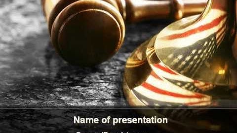 American Justice PowerPoint Template by PoweredTemplate.com