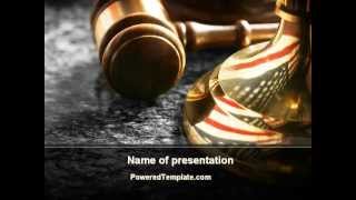 American Justice PowerPoint Template by PoweredTemplate.com