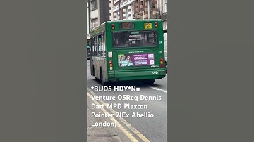 *BU05 HDY*Nu Venture 05Reg Dennis Dart MPD Plaxton Pointer 2(Ex Abellio London)