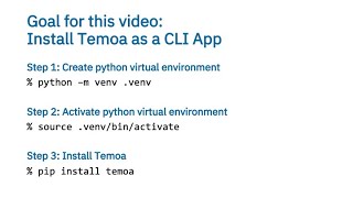Install Temoa