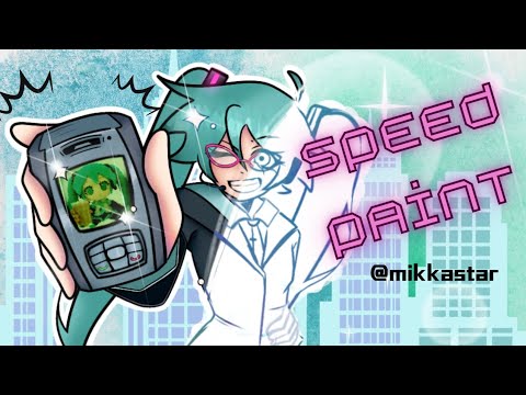Speed Painting Hatsune Miku in Her Stylish Office Outfit | Digital Art & Vocaloid Fan Art