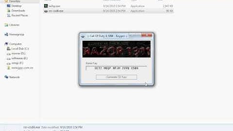 Call of duty 4 Modern Warfare 2 crack+keygen