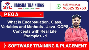 What is Encapsulation, Class, Variables and Methods   Java  OOPS Concepts with Real Life Examples 1