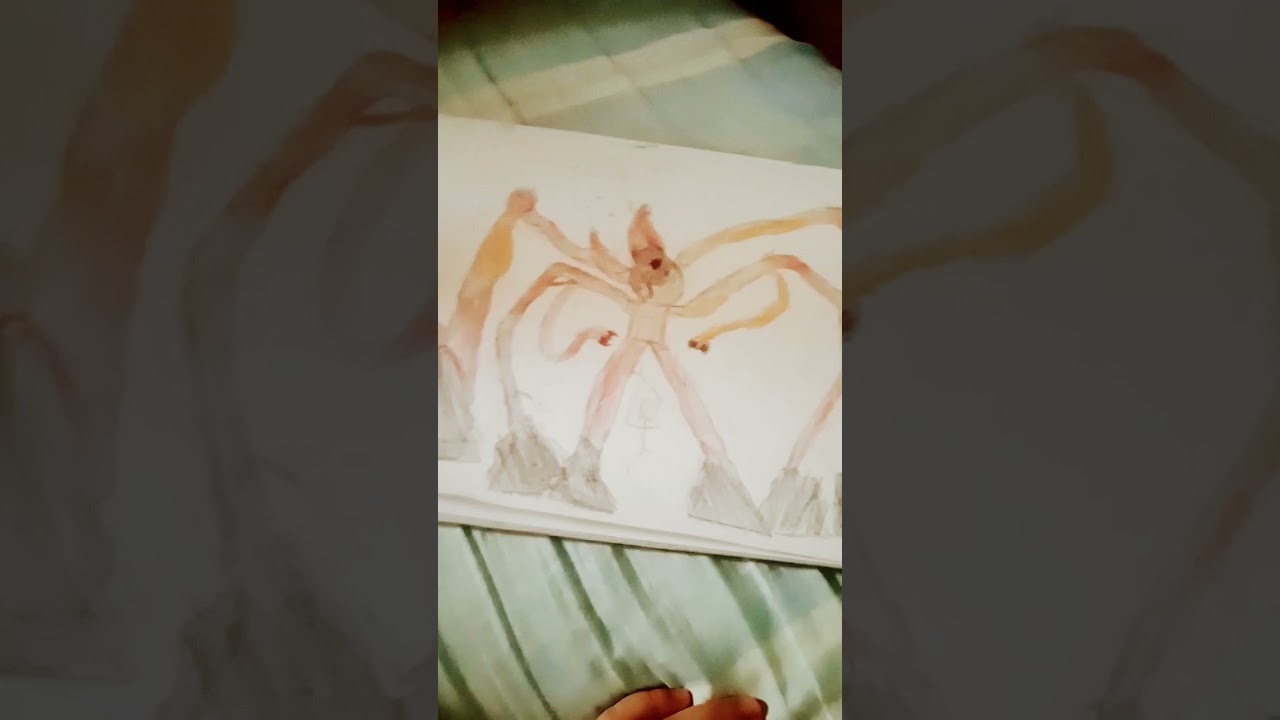 so i drew da spider monster stranger things season 3🕷️
