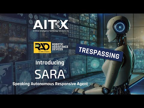 RAD SARA, the Speaking Autonomous Responsive Agent -  Video Demonstration - Dealing With Trespassing - video from On the Move Systems