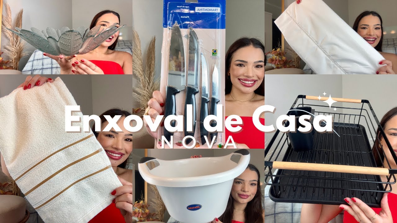 COMPRINHAS PARA CASA NOVA 🏠✨ Enxoval de casa nova 