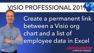 03 Connect Visio Pro 2019 Organization Chart to Excel Employee List