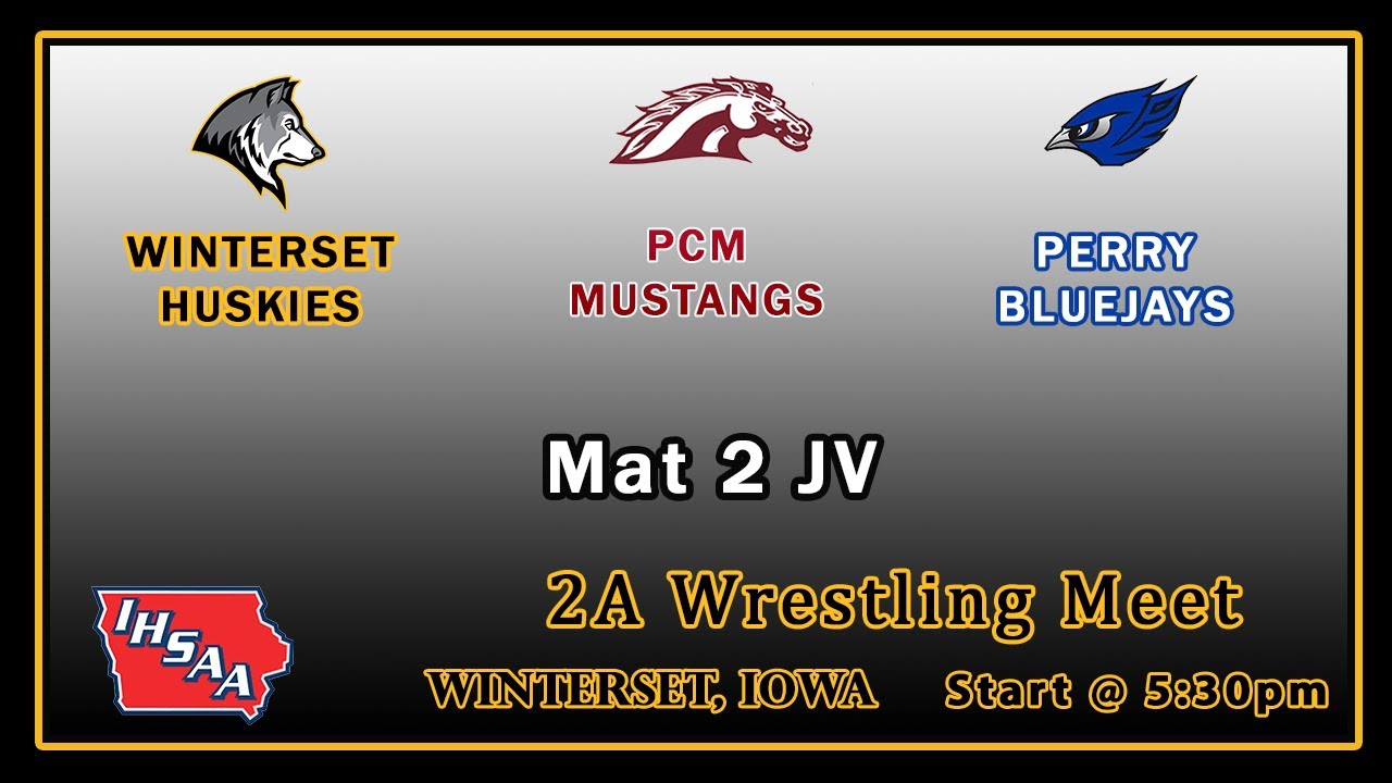 Winterset HuskiesJunior Varsity High School WrestlingMat 2 YouTube