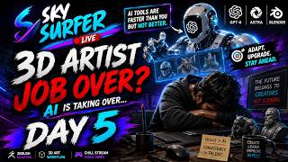 🔴3D Artist Job OVER 😱 AI Is Taking Over | DAY 5