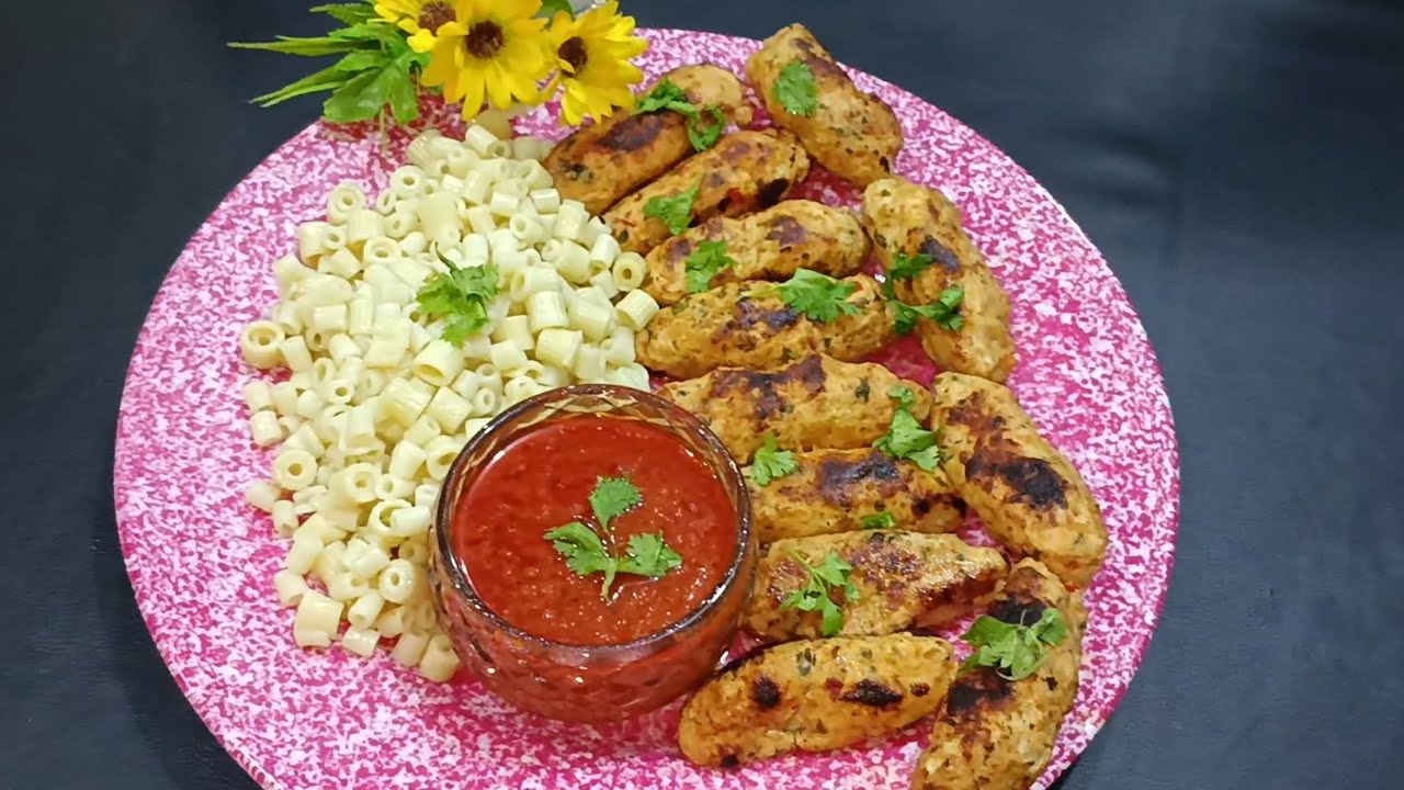 أحلى كباب كفتة دجاج مدخن بدون فرن بطعم لذيذ 