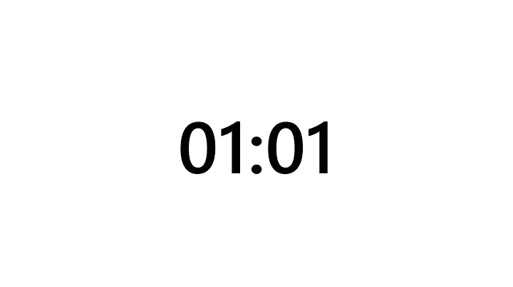 Timer for 1 minute and 1 second