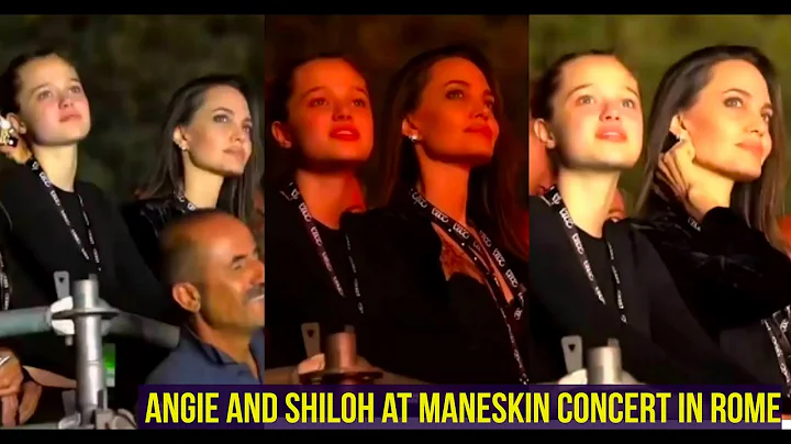 WOW!! Angelina Jolie with Shiloh at the Maneskin concert in Italy July 09, 2022