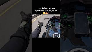 How to lean on a motorcycle