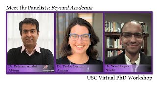 2020 Virtual PhD Workshop: Panel 3 Beyond Academia and Wrap-up