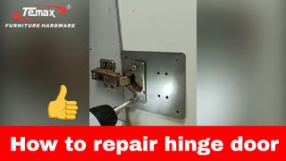 How to repair hinges or fix a concealed hinge | Cabinet Hinge Repair Plate Repair Kit #shorts #hinge
