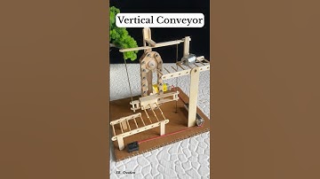 Vertical Conveyor Mechanism Demo Model #shortvideo #cad #motor #dcmotorproject #tech #youtubeshorts