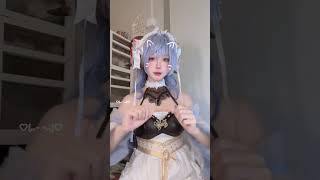[是怡本意🍀] 喵 #cosplay #甘雨 #原神 Maid Ganyu Cosplay