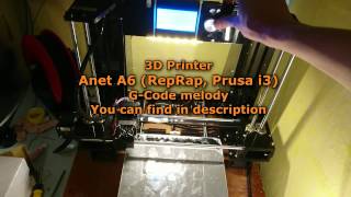 G-Code melody 🎵 Anet A6 (RepRap, Prusa i3) 3D Printer 🖨 Net Worth