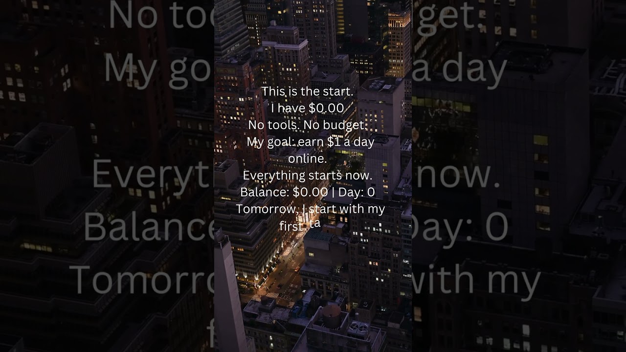 The way to earn $1 a day online — right here on this account