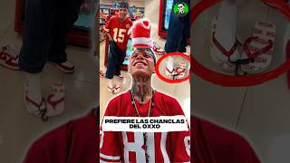 Cambio sus tenis de 200 mil por unas chanclas del Oxxo #santafeklan