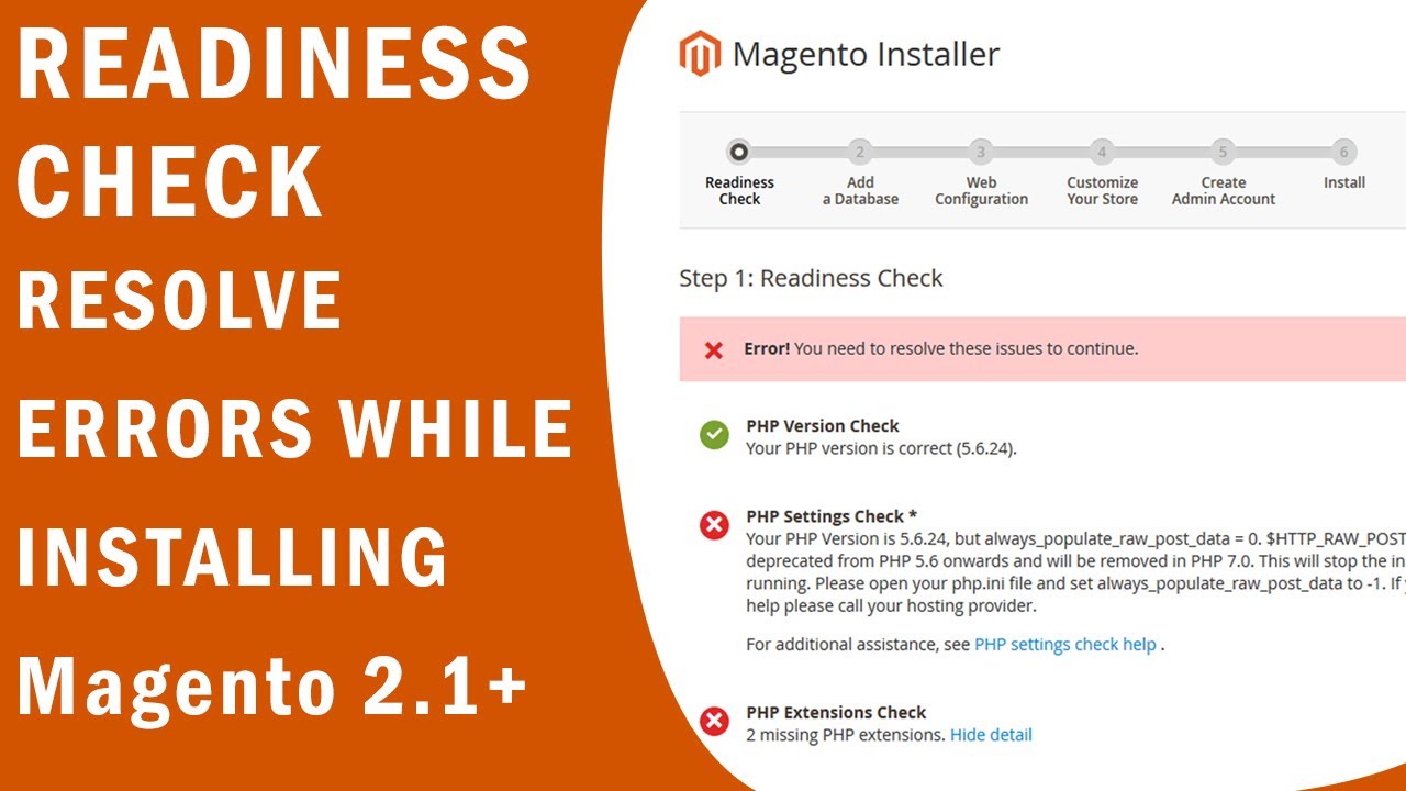 Readiness Check: PHP Settings Check erros while installing magento 2 ...
